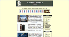 Desktop Screenshot of elegant-lifestyle.com