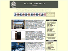 Tablet Screenshot of elegant-lifestyle.com